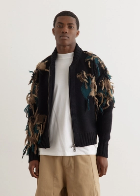 New Camouflage Zip-Up Cardigan Flexible Zipper Guards Flexible Shoulder Design