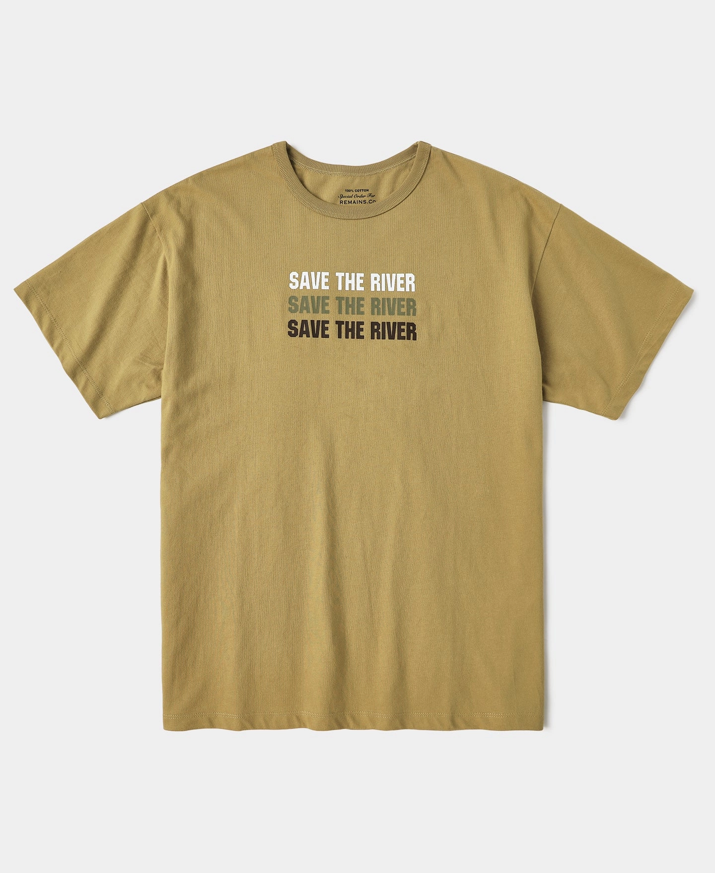 Fly Fishing Slogan T-Shirt - SAVE THE RIVER Self Fabric Tape Perfect for Any Outfit