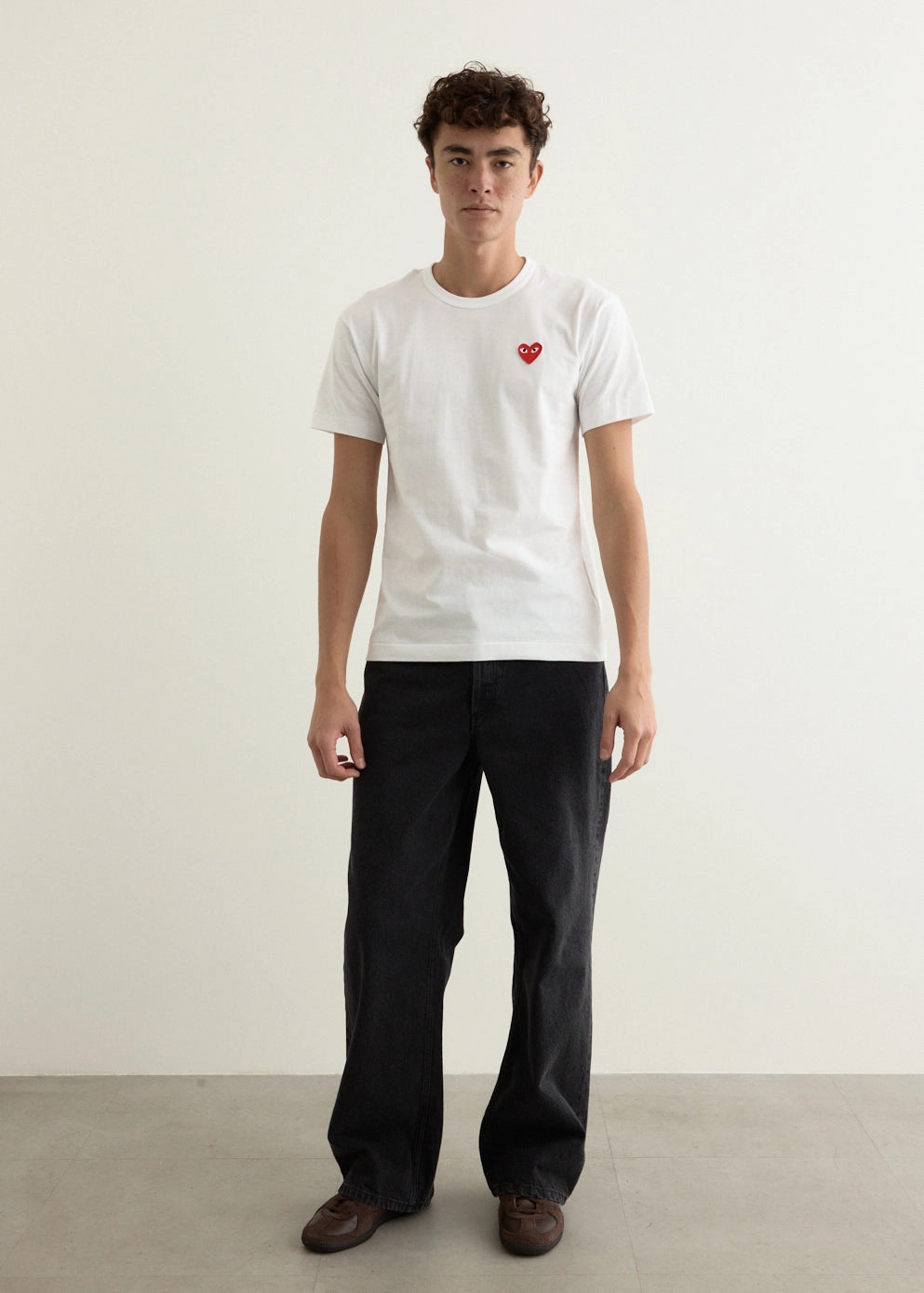 T108 Red Heart T-Shirt Light Stretch spandex blend