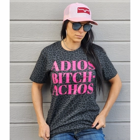Black Leopard Adios Bitch-Achos Tee Multipurpose Design