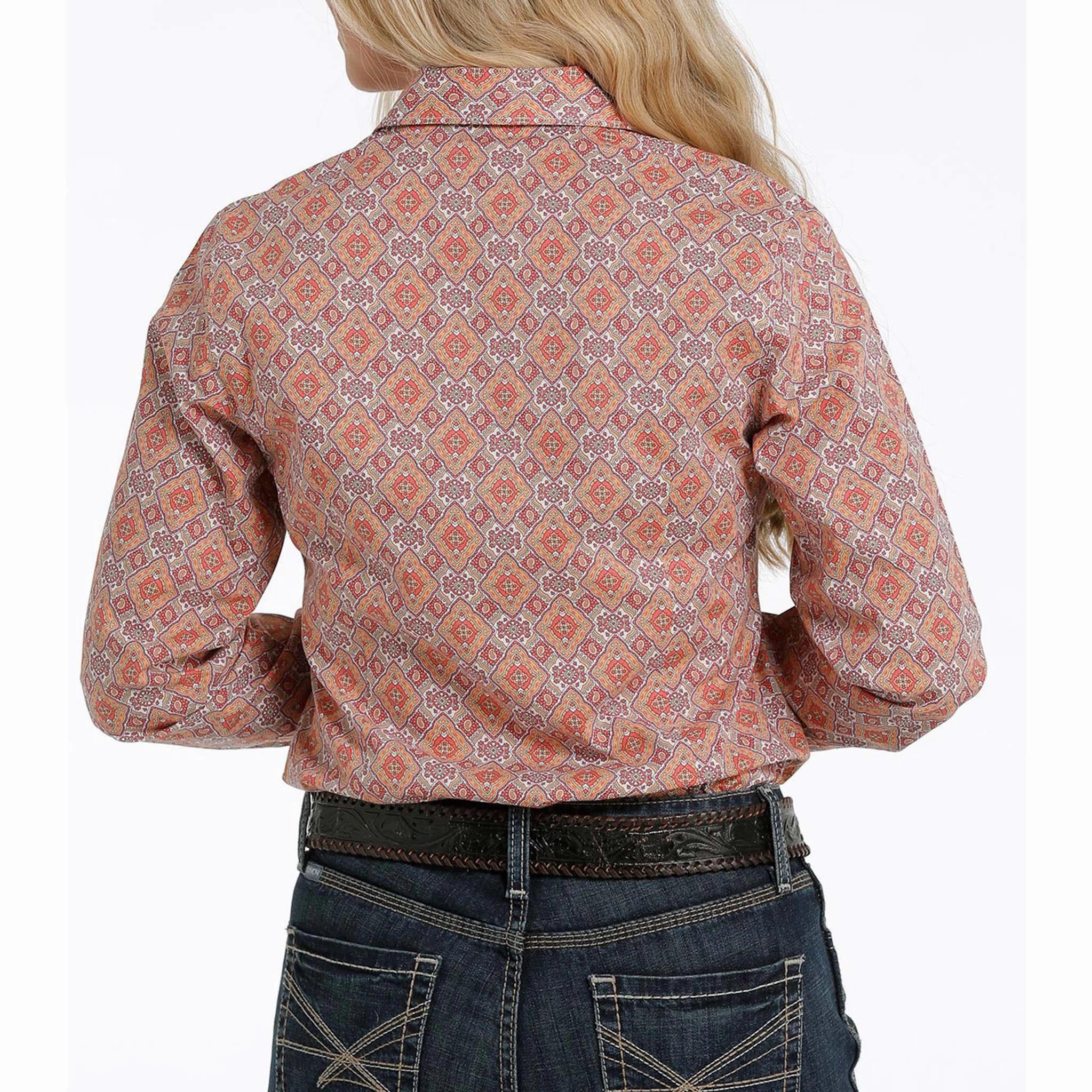 Cinch Women's Multi Pattern Long Sleeve Flexible Knit Hydrophobic Surface Treatment