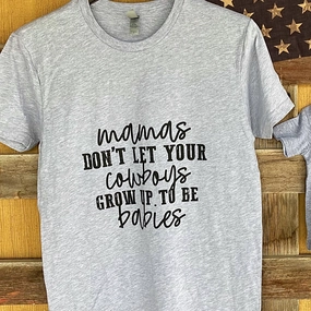 MAMA DONT LET YOUR COWBOYS TEE Breathable Hoodie