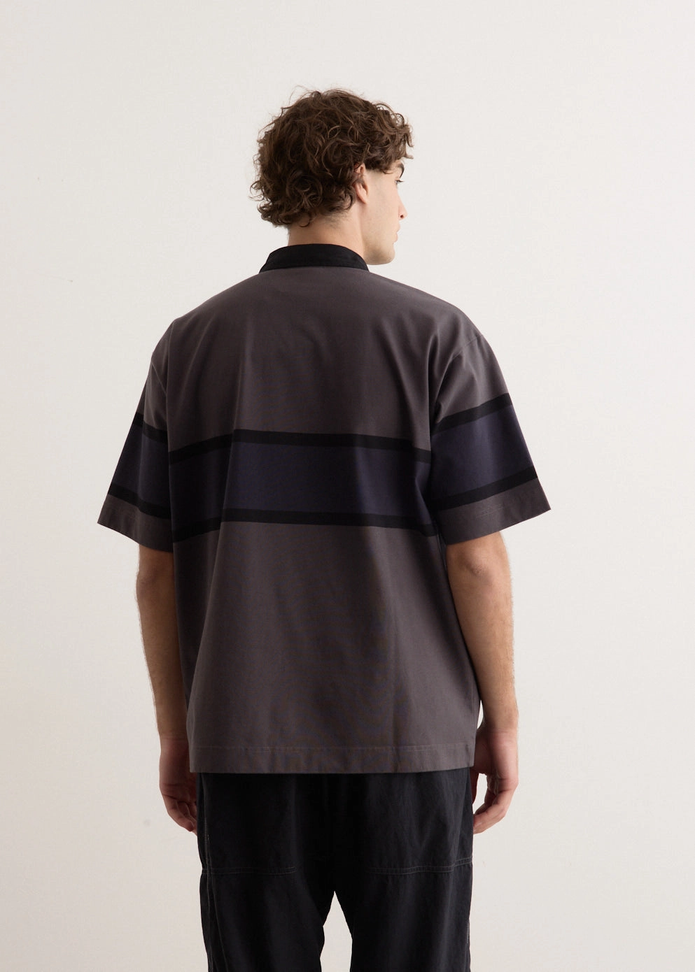 Zip Up Ergonomic Cut x And Wander Tech Rugby Shirt