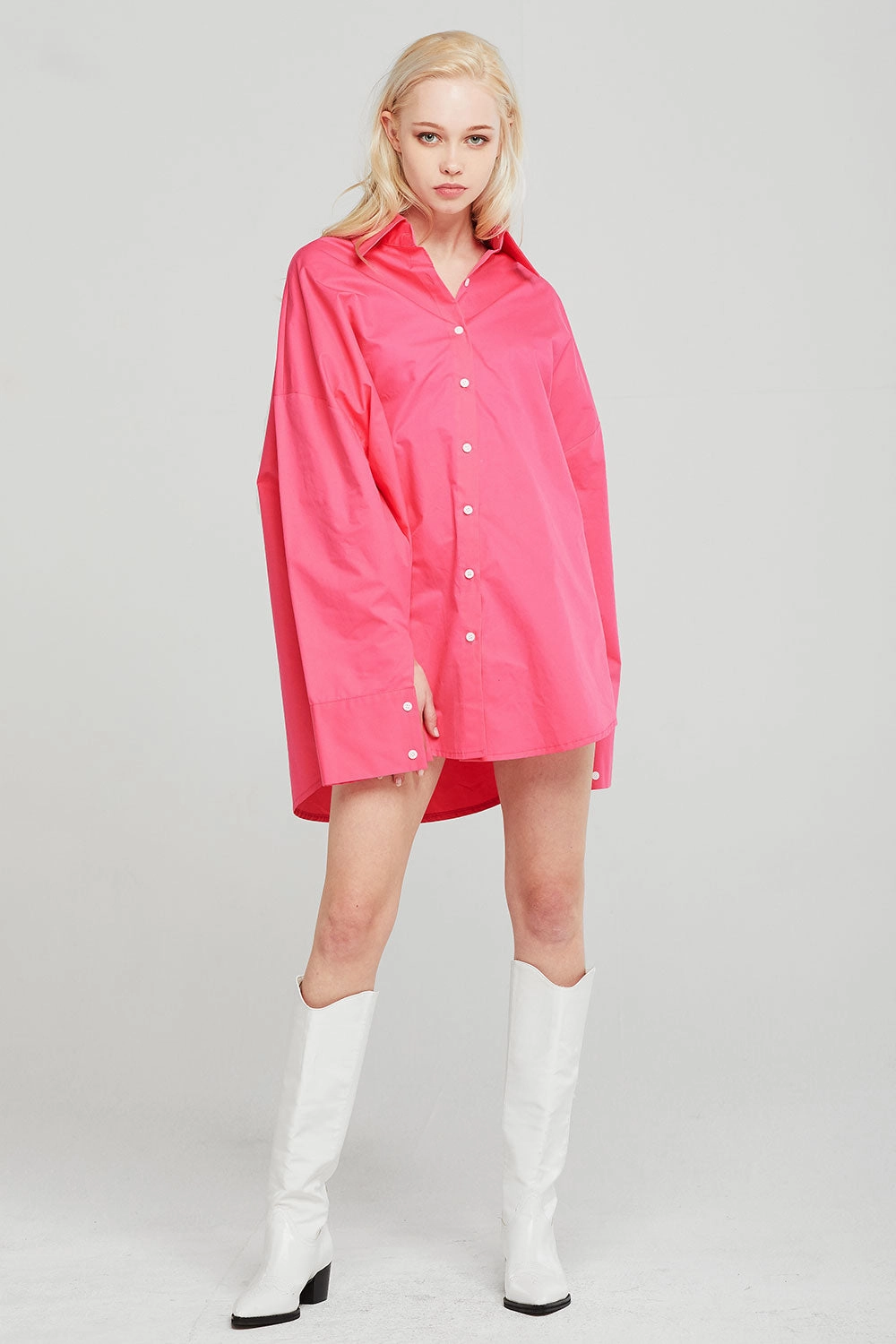Ariana Oversized Fit Shirt Ergonomic Shoulder Cut