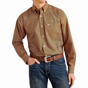 Ariat Men's Blue & Orange Hearts Shirt Perfect Look Lightweight Feel