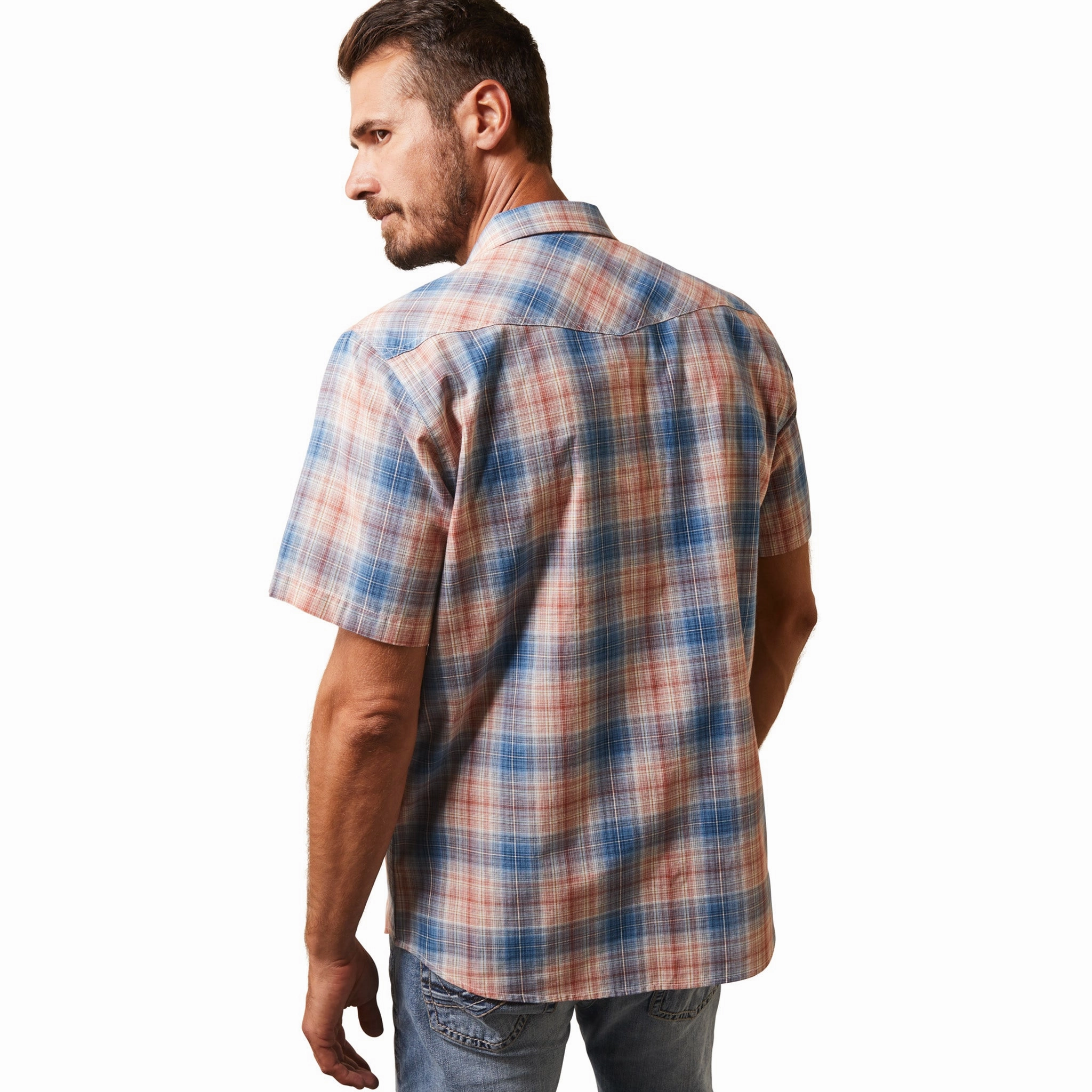 Country Charm Ariat Men's Hadrian Retro Plaid Shirt