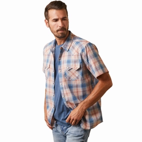 Relaxed Comfort Sports Ready Ariat Men's Hadrian Retro Plaid Shirt