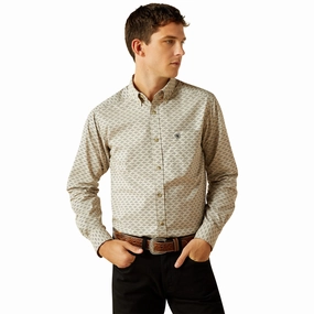 Layering Essential Ariat Men's Khaki Sirius Fitted Shirt