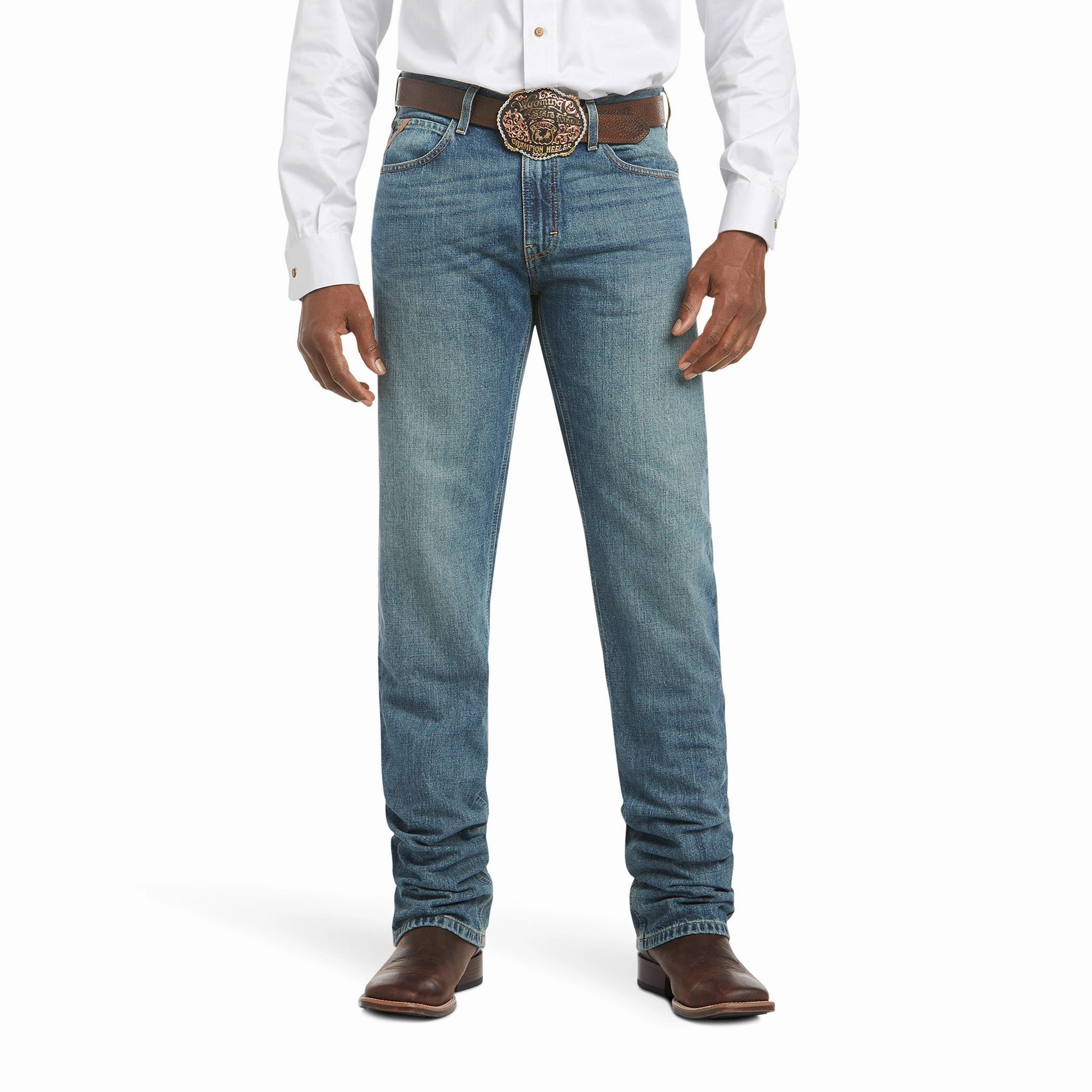 Ariat Men's M2 Fashion Granite Boot Cut Jean Daily Wear Breathable Classic Circular Knit Construction