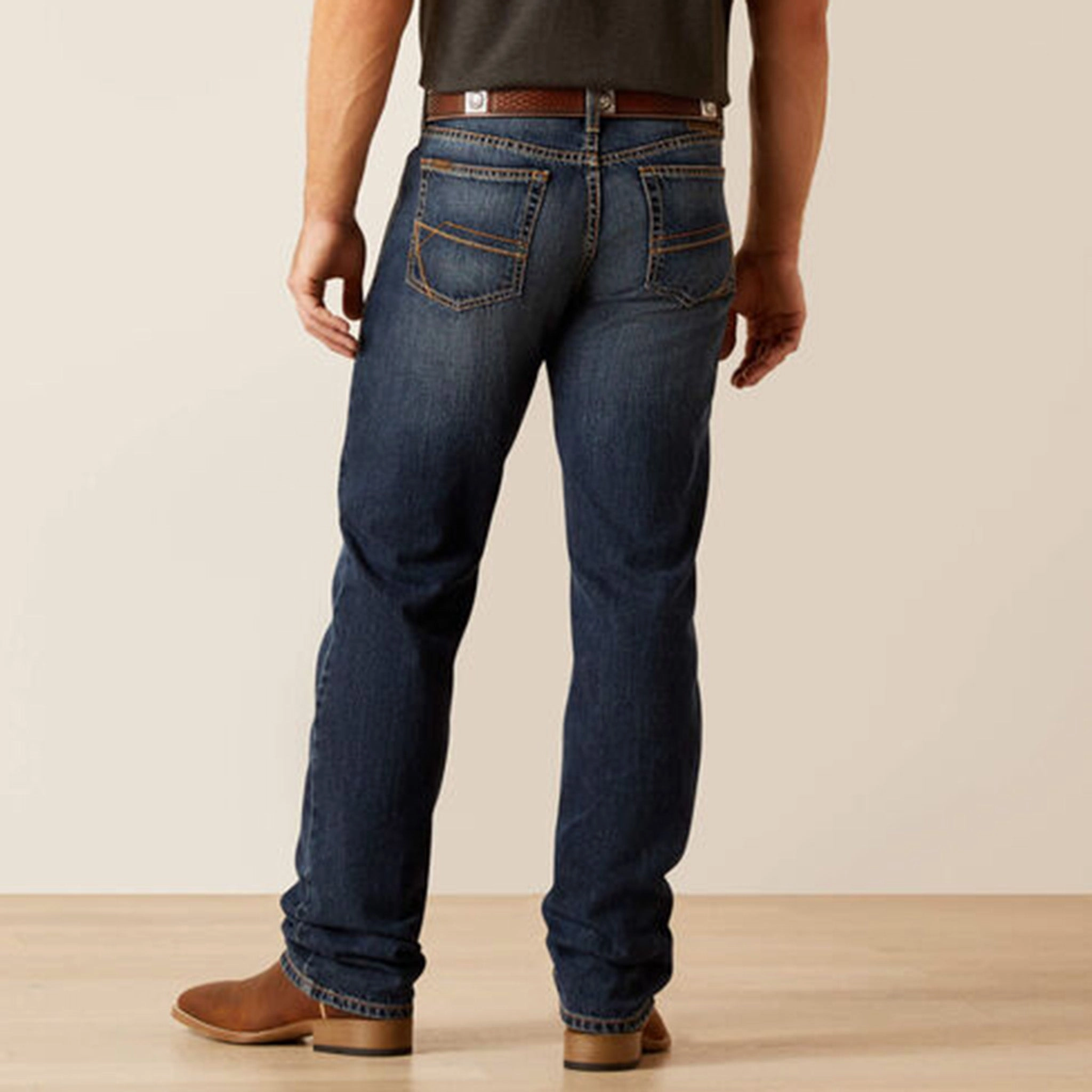 Ariat Men's M2 Traditional Relaxed Cleveland Bootcut Jeans High Durability Thread Clean Finish