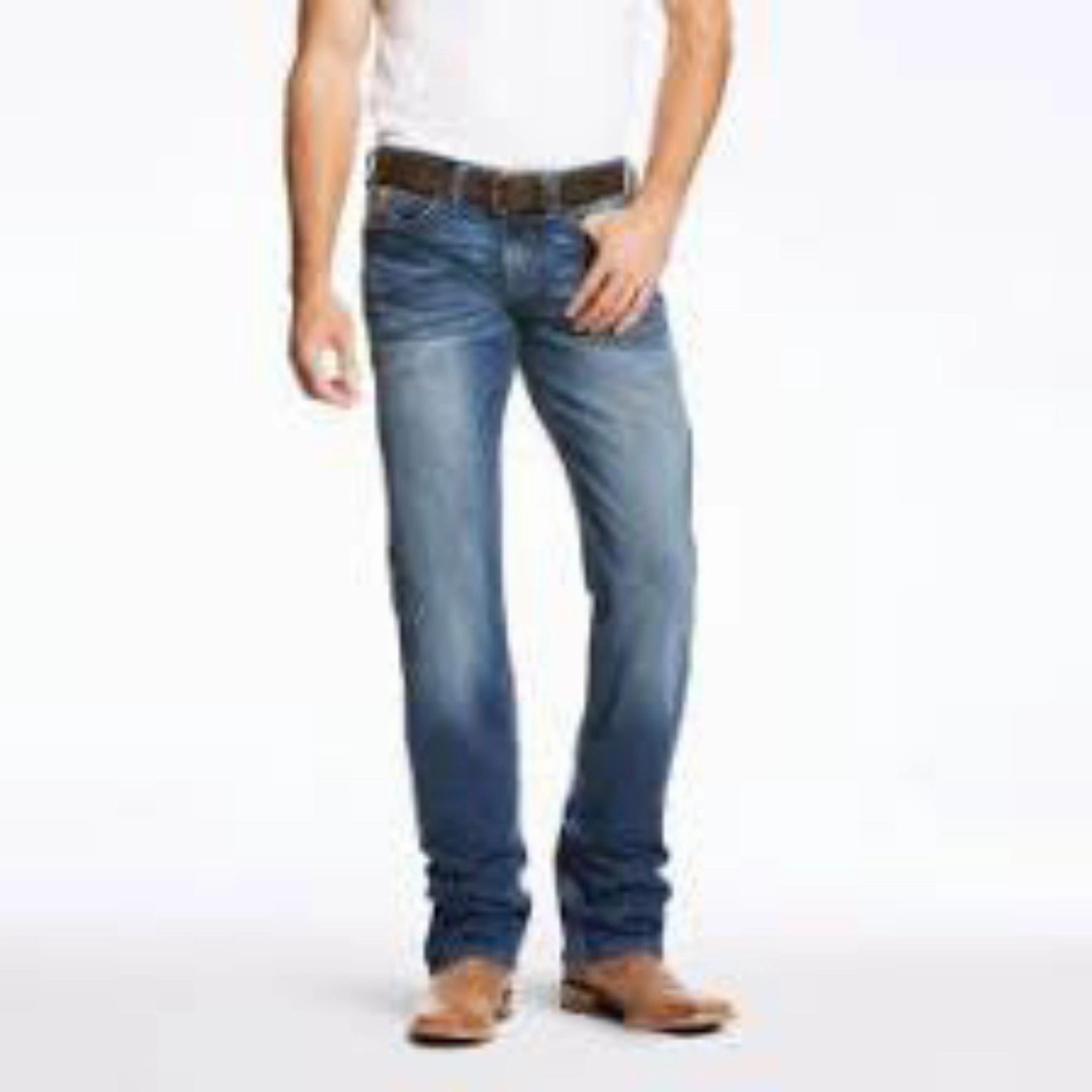 Simple Match Natural Style Ariat Men's M7 Rocker Strait Jean