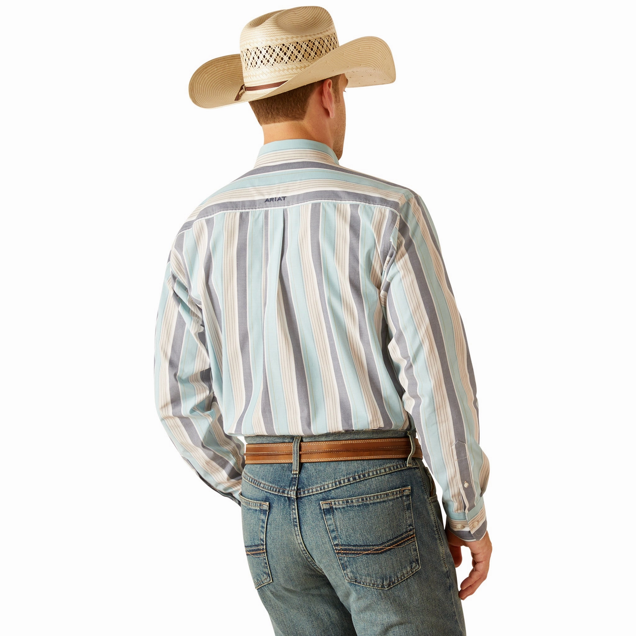 Double Needle Hemming Comfy Fit Ariat Men's Pro Series Elliot Classic Fit Long Sleeve