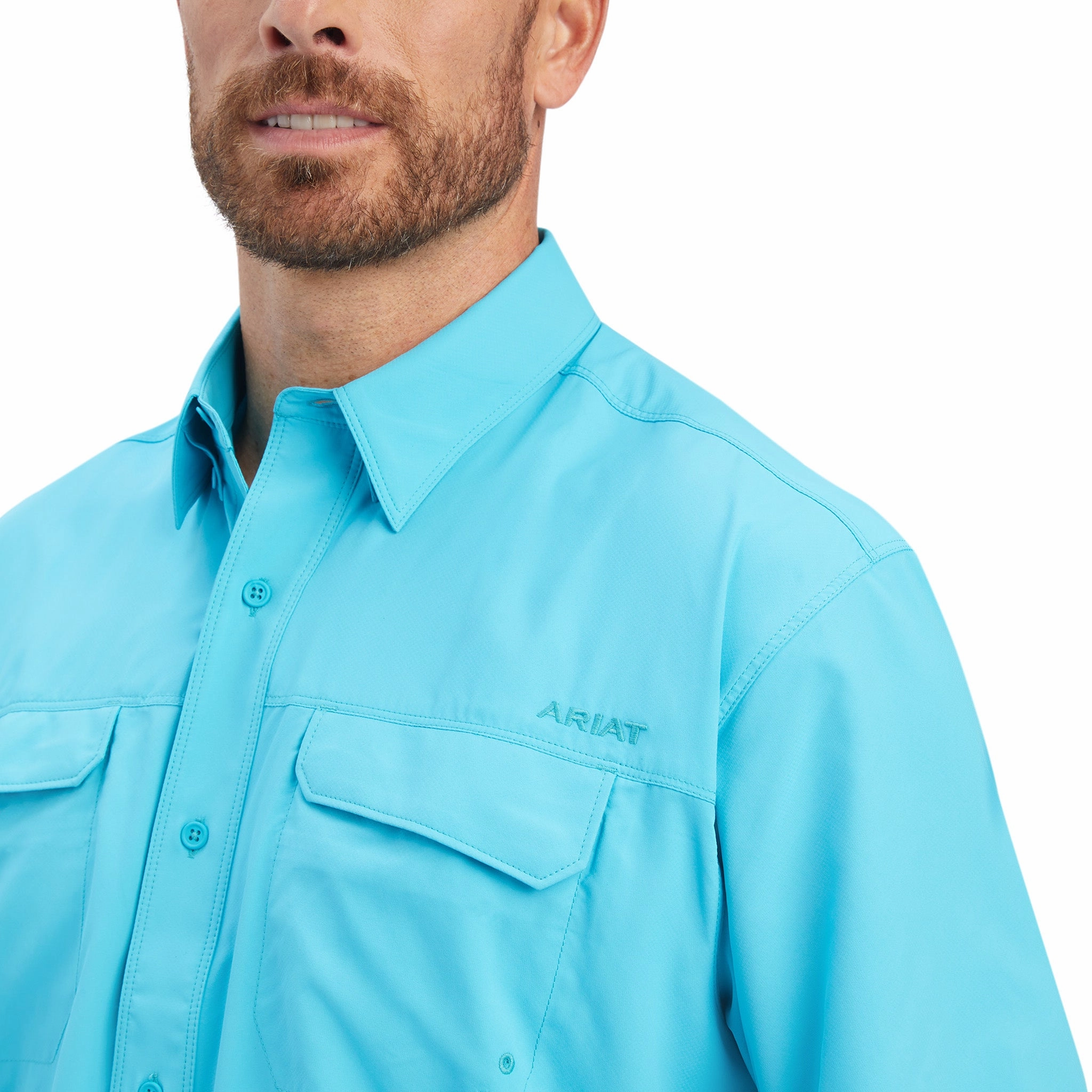 High-Quality Craftsmanship Premium Comfort Ariat Men's Scuba Blue VentTek Short Sleeve