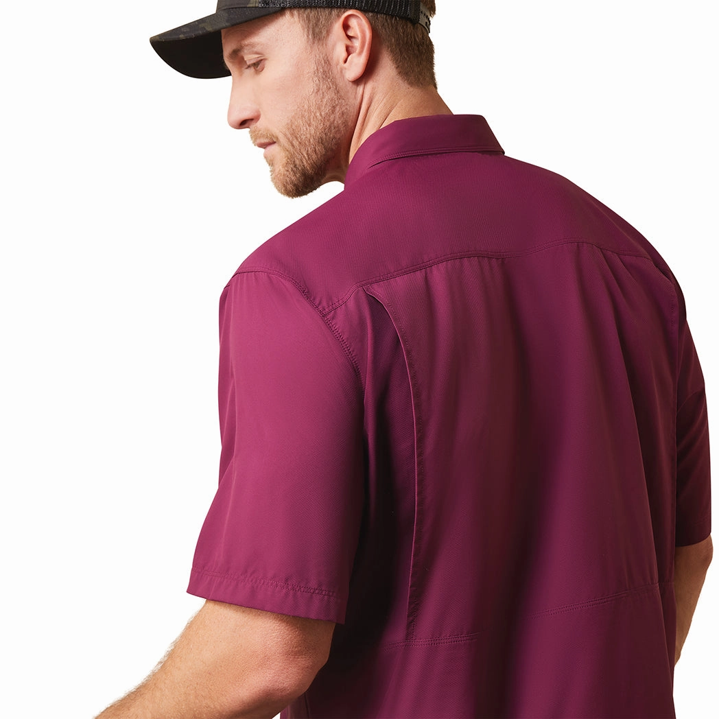 Corporate Retreat Fashion staples Ariat Men's SS VentTEK Classic PURPLE DAHLIA