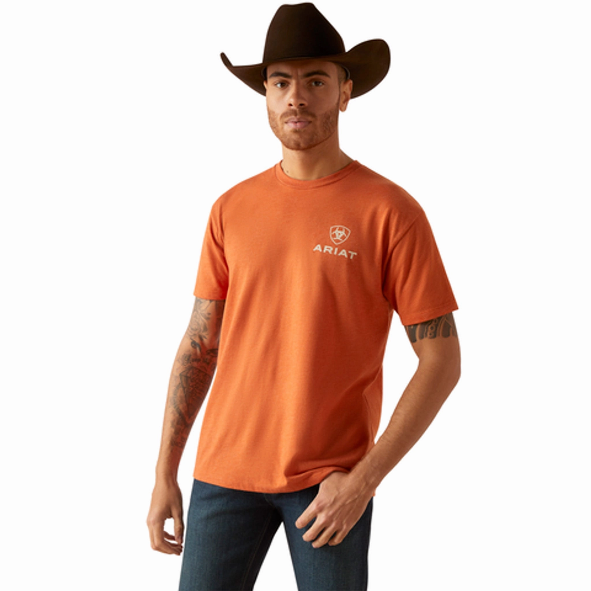 Lounge Comfort Ariat Men's Tangerine Logo T-Shirt