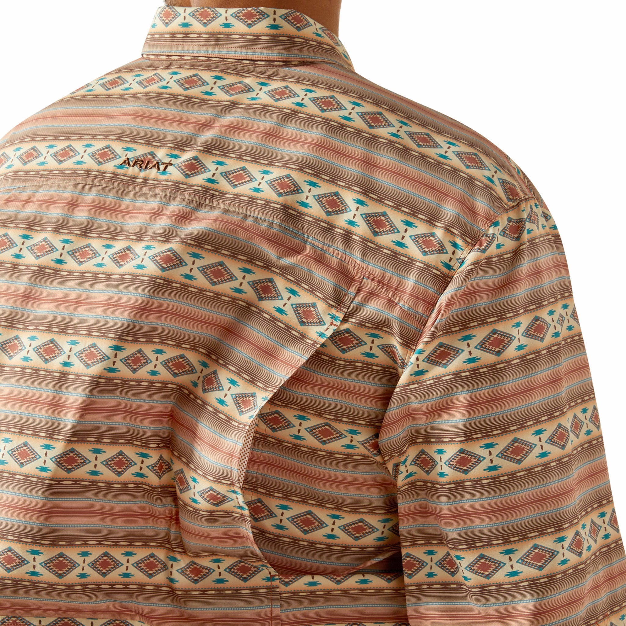 Ariat Men's VentTek Clay Aztec Long Sleeve Shirt Soft touch finish Compact Packing