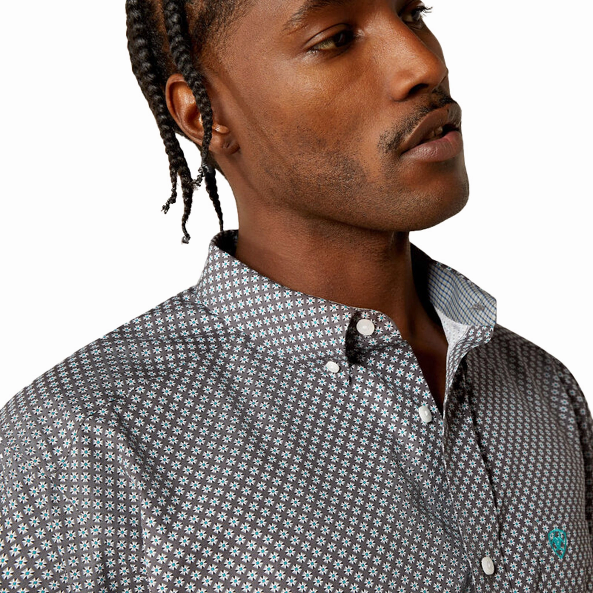 wrinkle free Poolside Lounge Ariat Men's Wrinkle Free Caleb Classic Fit Long Sleeve