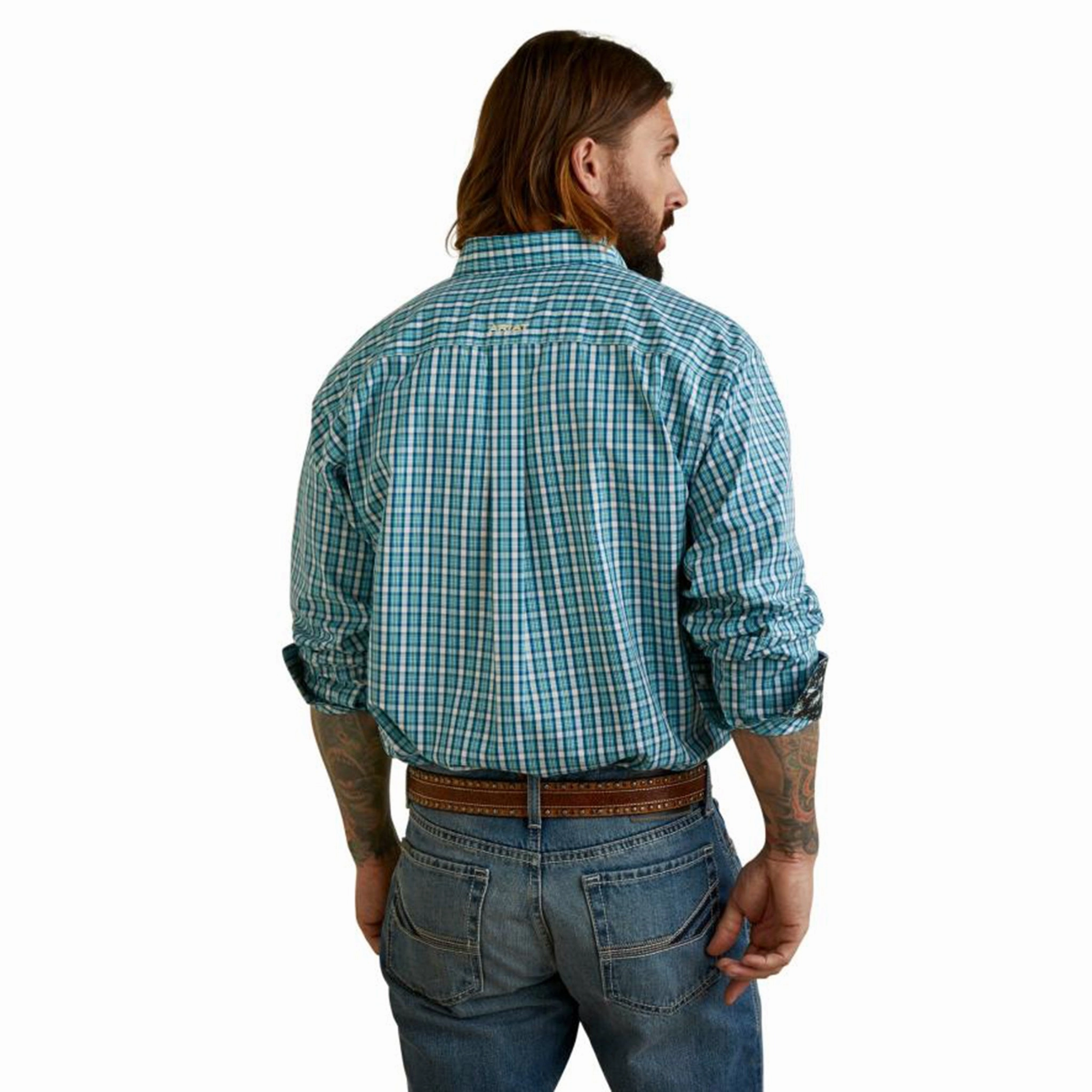 Non Restrictive Fit Bold Prints Ariat Men's Wrinkle Free Cayden Classic Fit Long Sleeve