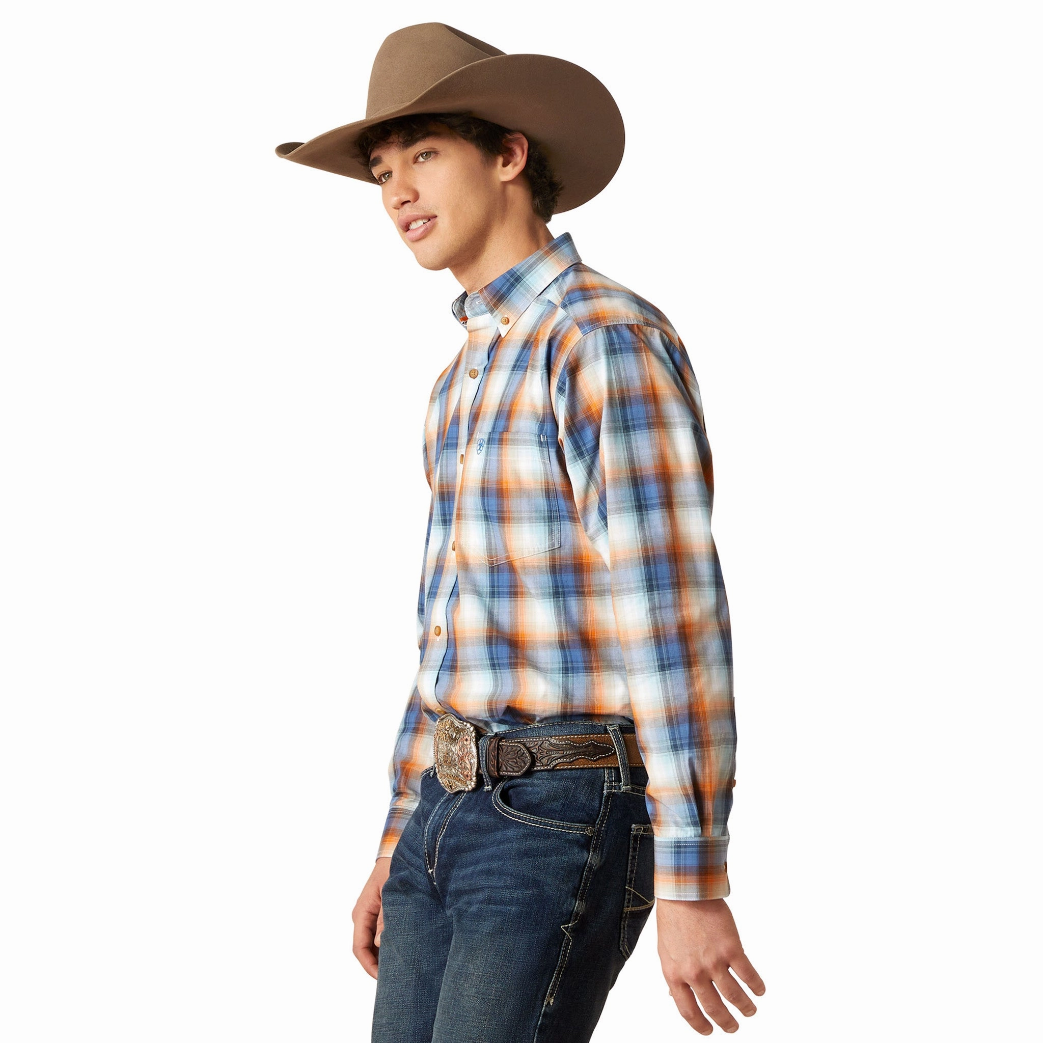 Ariat Pro Series Greer Classic Fit Long Sleeve Western Shirt Beach Attire