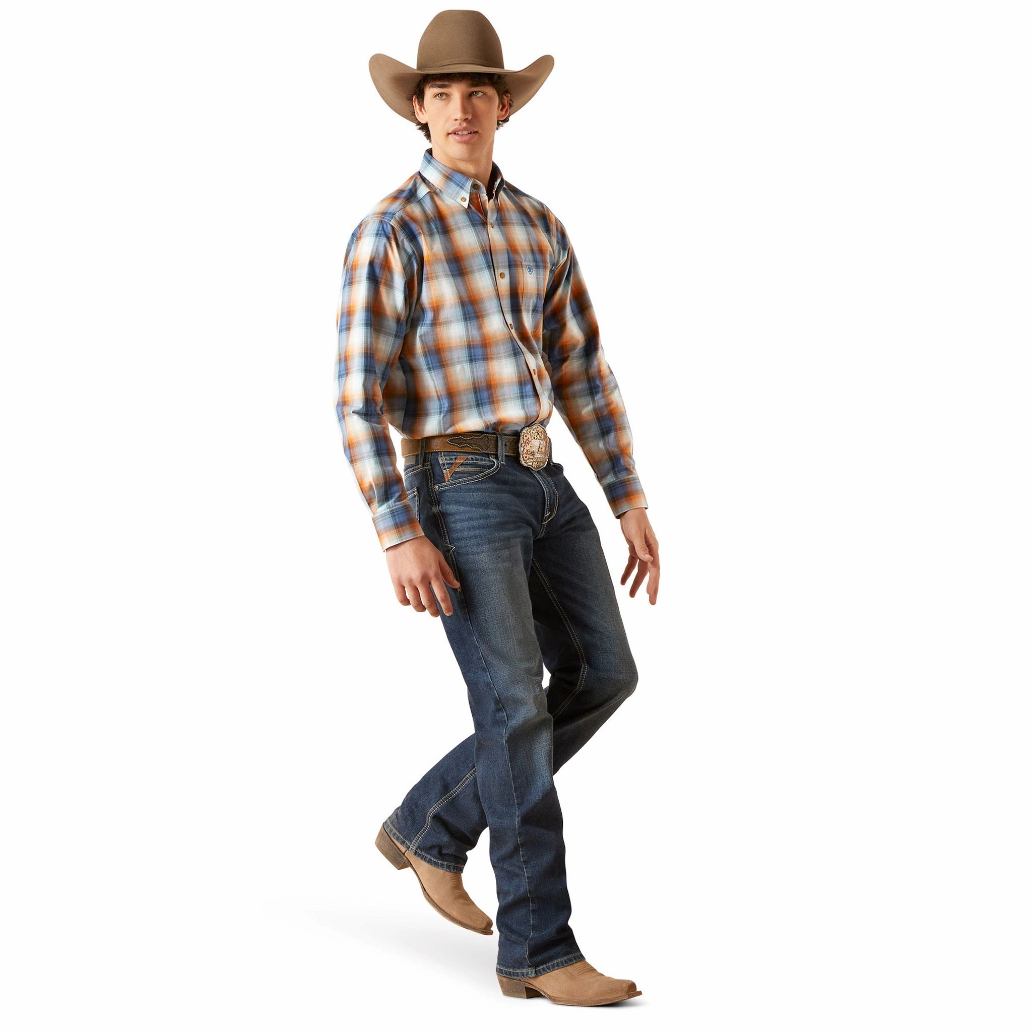 Ariat Pro Series Greer Classic Fit Long Sleeve Western Shirt Smart Look Premium Quality