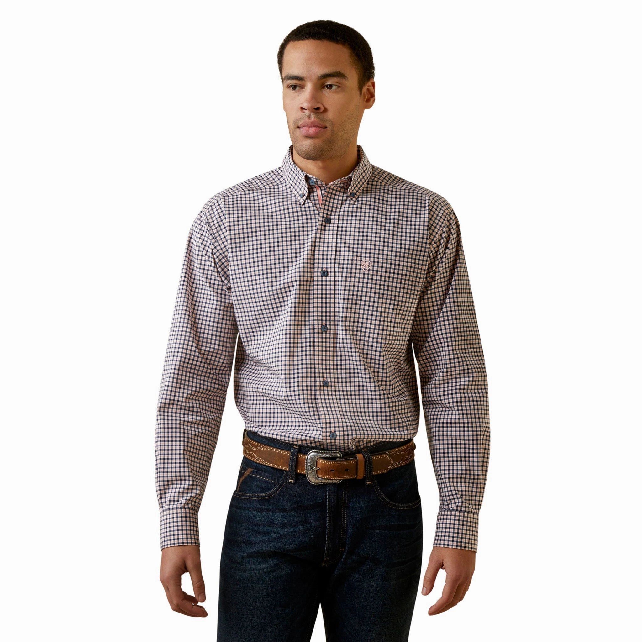 Ariat Pro Series Oswald Checkered Shirt Roomy Cut Military Inspired