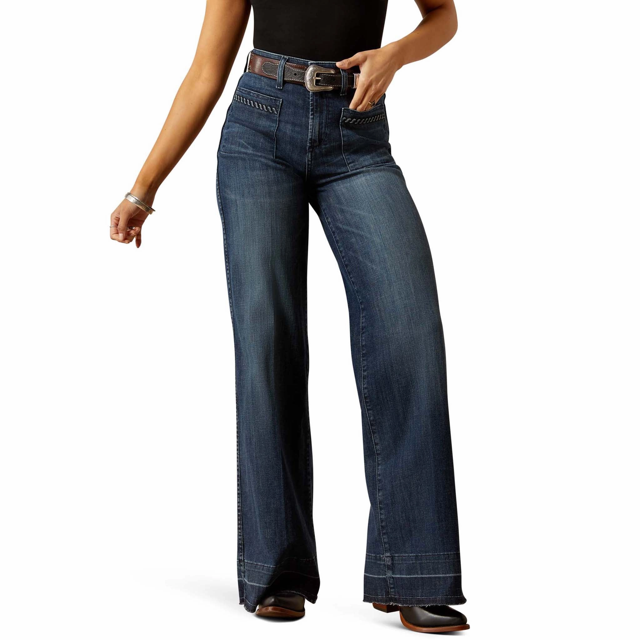 Softened Lining Tailored Design Ariat Ultra High Rise Jill Wide Leg Jean