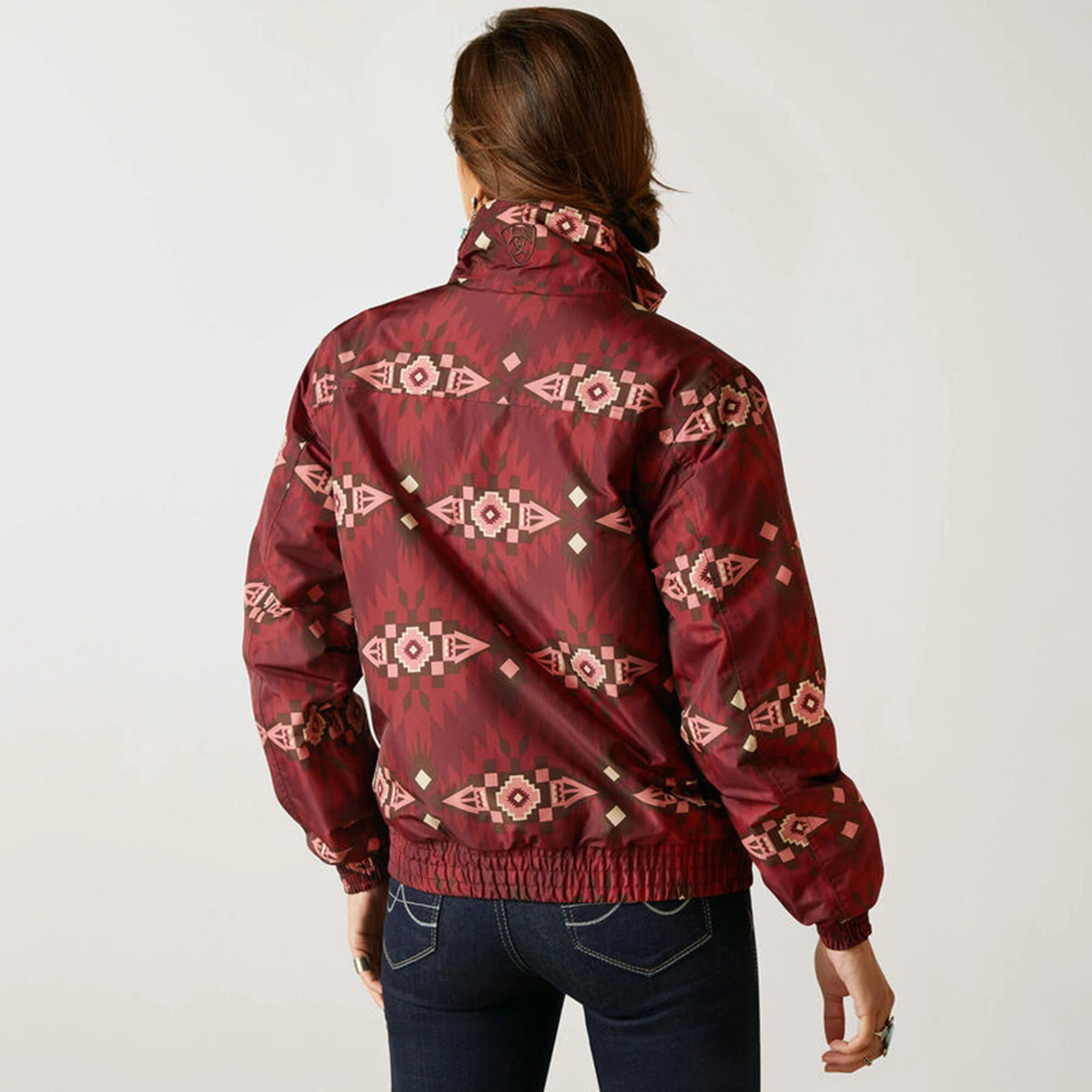 Ariat Women's Burgandy Chimayo Stable Jacket Teflon coating Universal Fit Framework