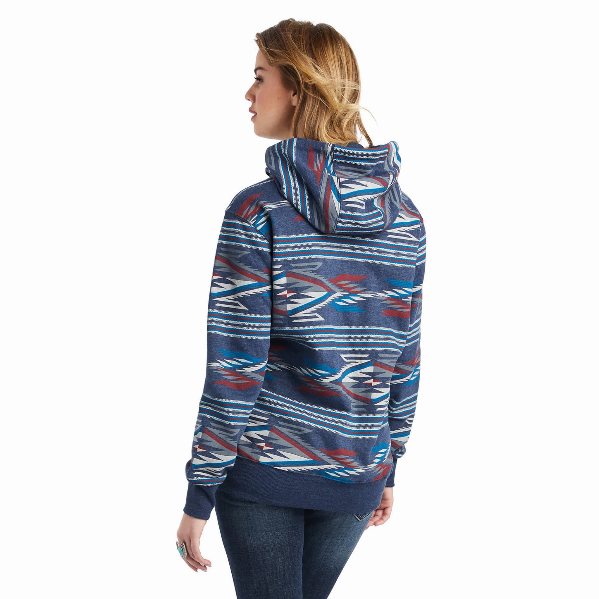 ReinforcedElasticHem Ariat Women's Chimayo Aztec Hoodie