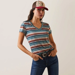 Reinforced Hem Button Down Collar Style Ariat Women's Rosa Serape Shirt
