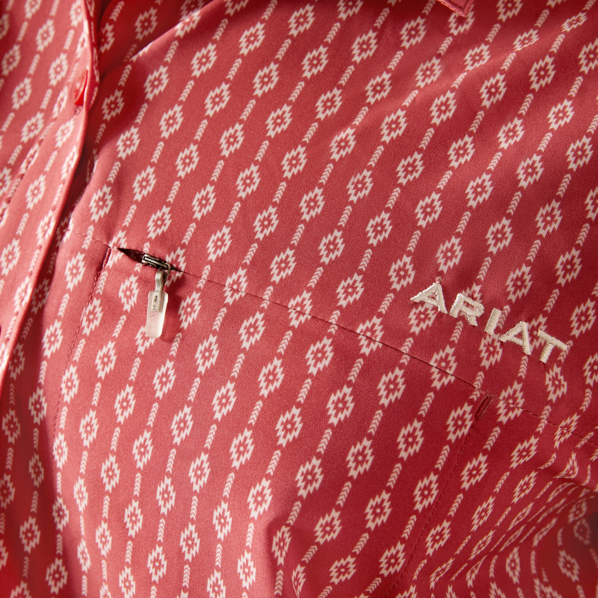 Button Down Collar StretchFabric Ariat Women's VentTEK Lyla Aztec Stripe Print Long Sleeve