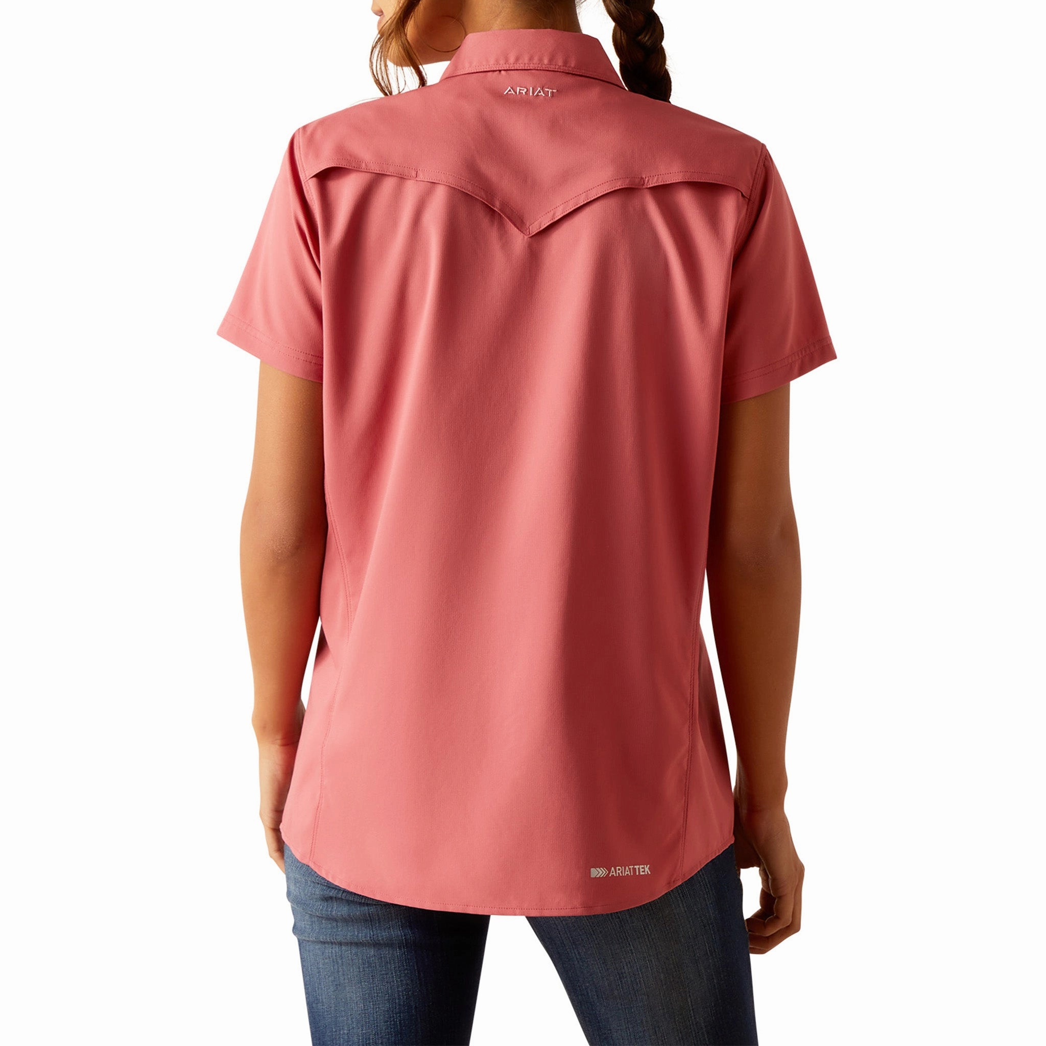 Ariat Women's VentTek Slate Rose Shirt Abrasion Resistant Fabric HighStrength Threadwork