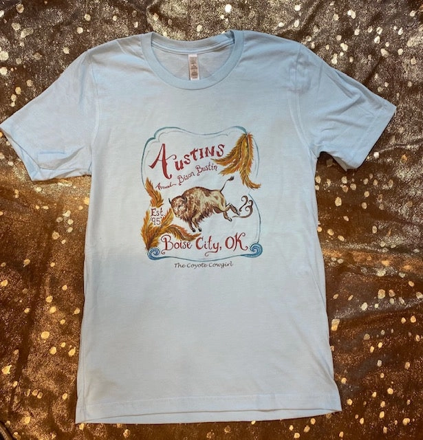 Ventilated Back Panel CompressionFit Austin's Bison Bustin Tee