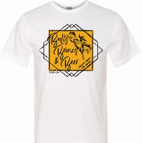 Trendy designs The Whole Herd Unisex Bulls Broncs, Beer T-Shirt