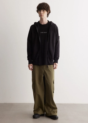 Badge Full Zip Hooded Sweatshirt Cozy Layer Fit Chilly Weather