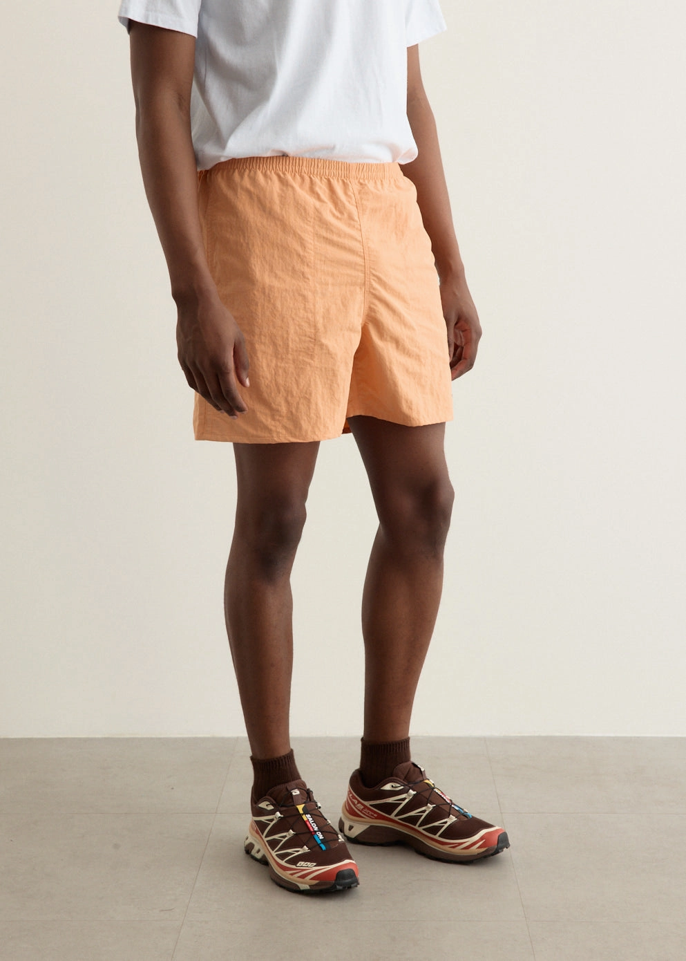 High Rise Waist Glide On Mobility Cut Baggies Shorts