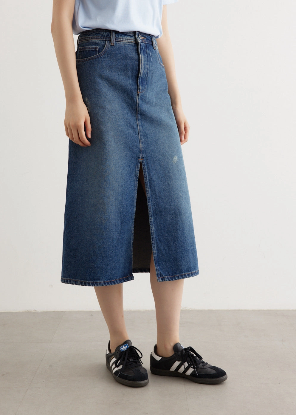 Georgia Skirt Contrast Panel Sleek Styling