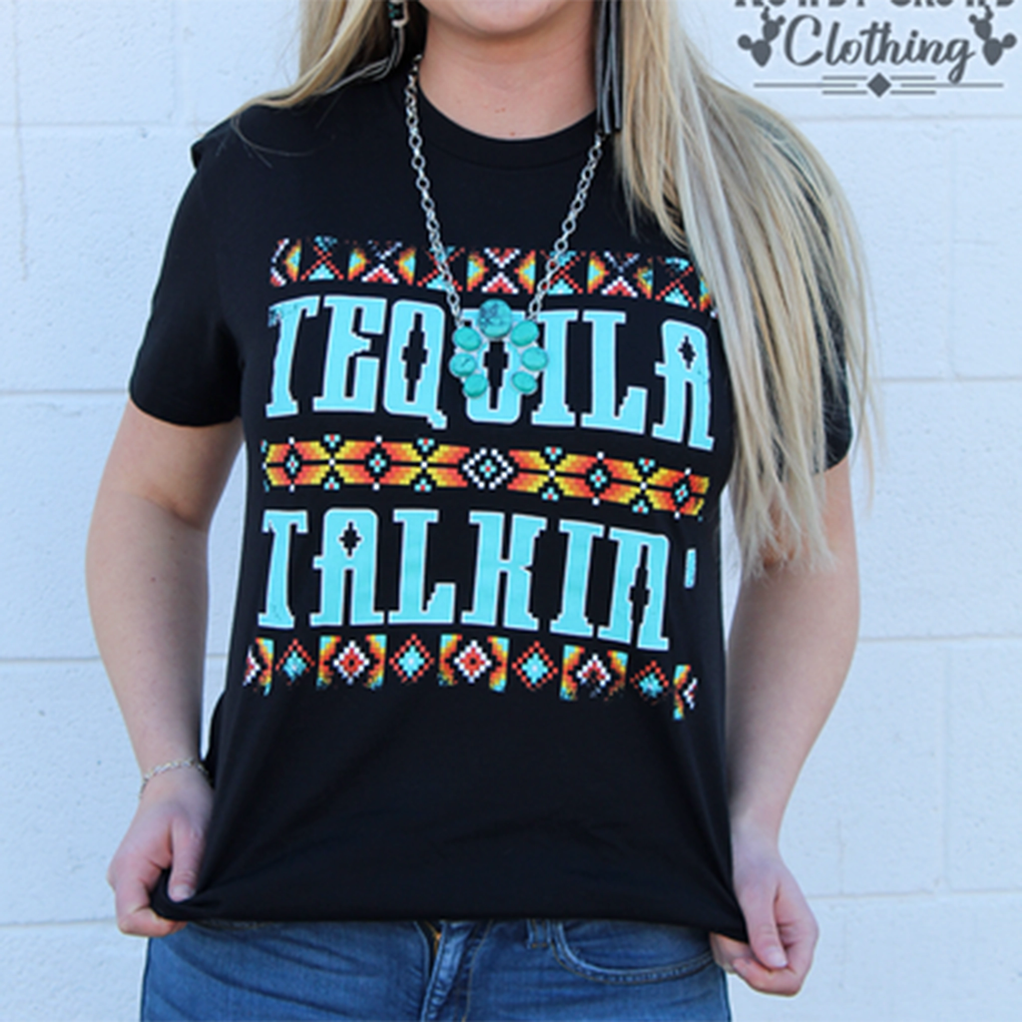 Rowdy Crowd Tequila Talkin Tee RollUpCuff