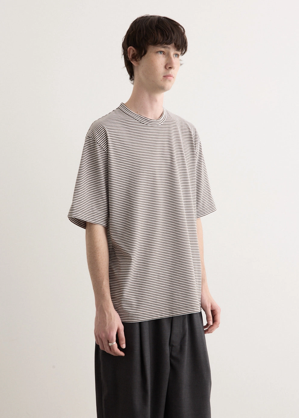 LowImpactDye Fashion-Forward Look Striped T-Shirt