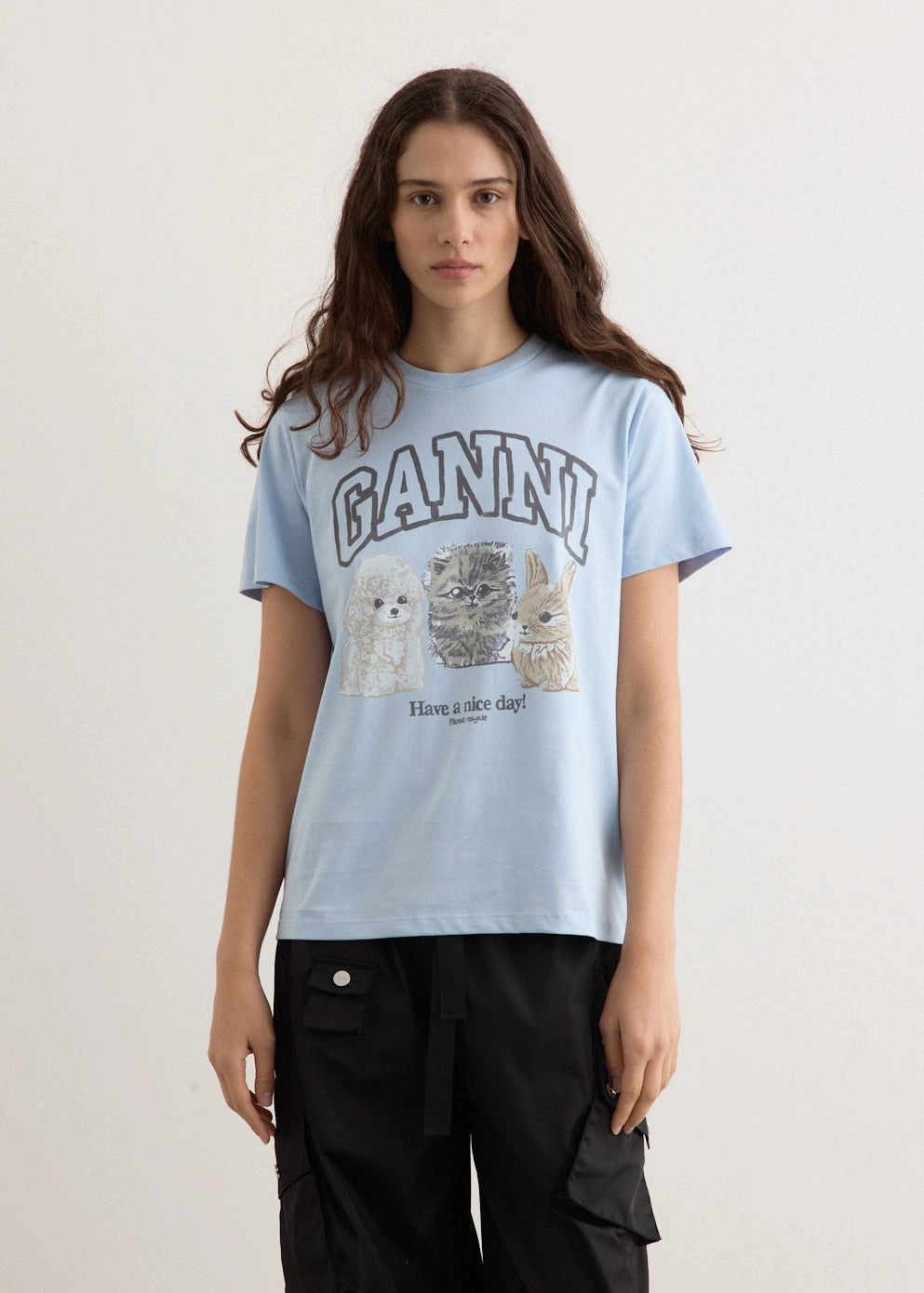 Basic Cotton Jersey Animals Relaxed T-Shirt EcoConscious Processing Comfortable and stylish