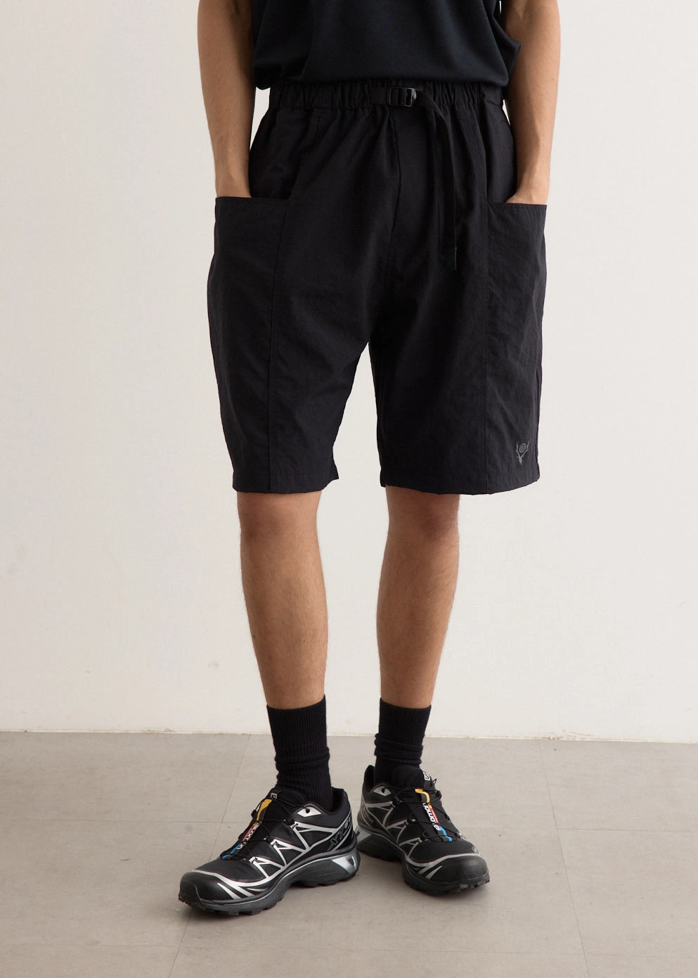 Wide-leg cut Belted C.S.Shorts