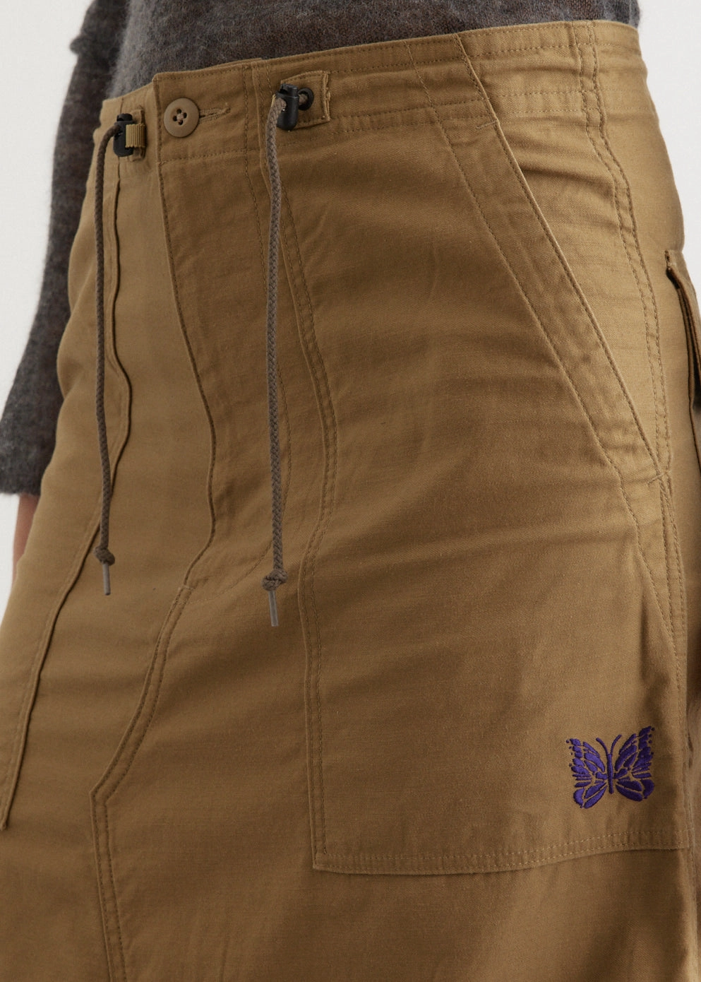 String Fatigue Skirt muted tone