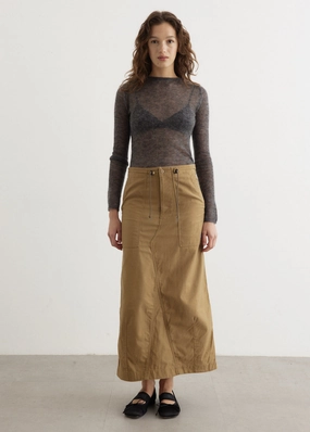 Statement Fashion Pull On Style String Fatigue Skirt