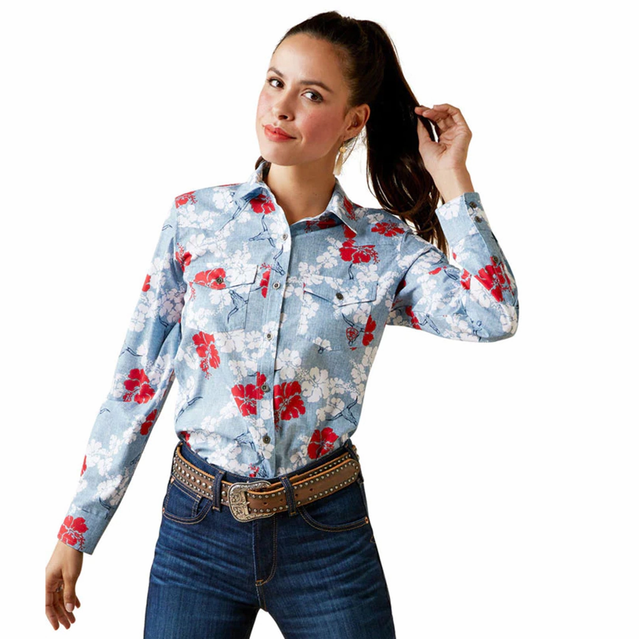 Ariat Women's Western VentTEK Shirt SelfFabric Binding