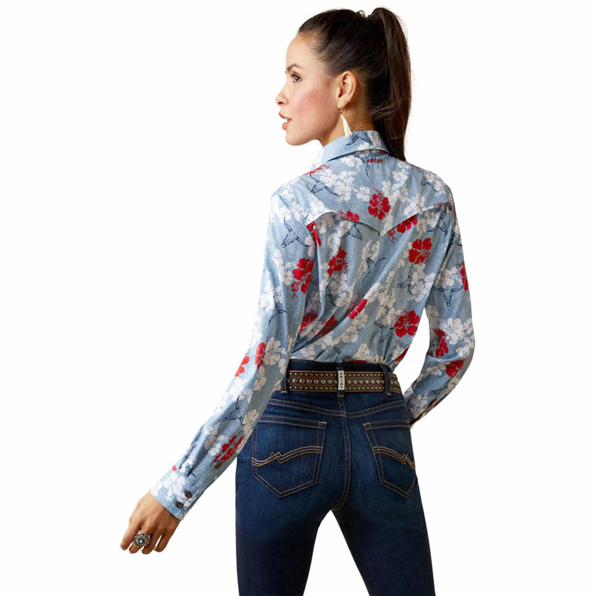 Ariat Women's Western VentTEK Shirt Weighted Hem Design