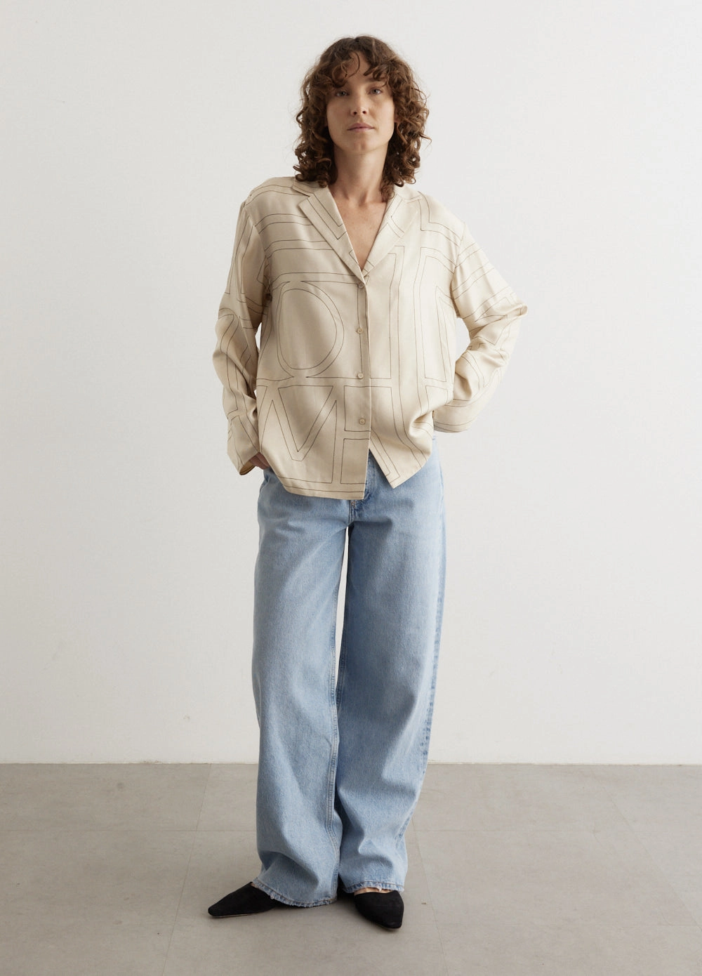 Weekend Adventure Monogram Silk Pyjama Top