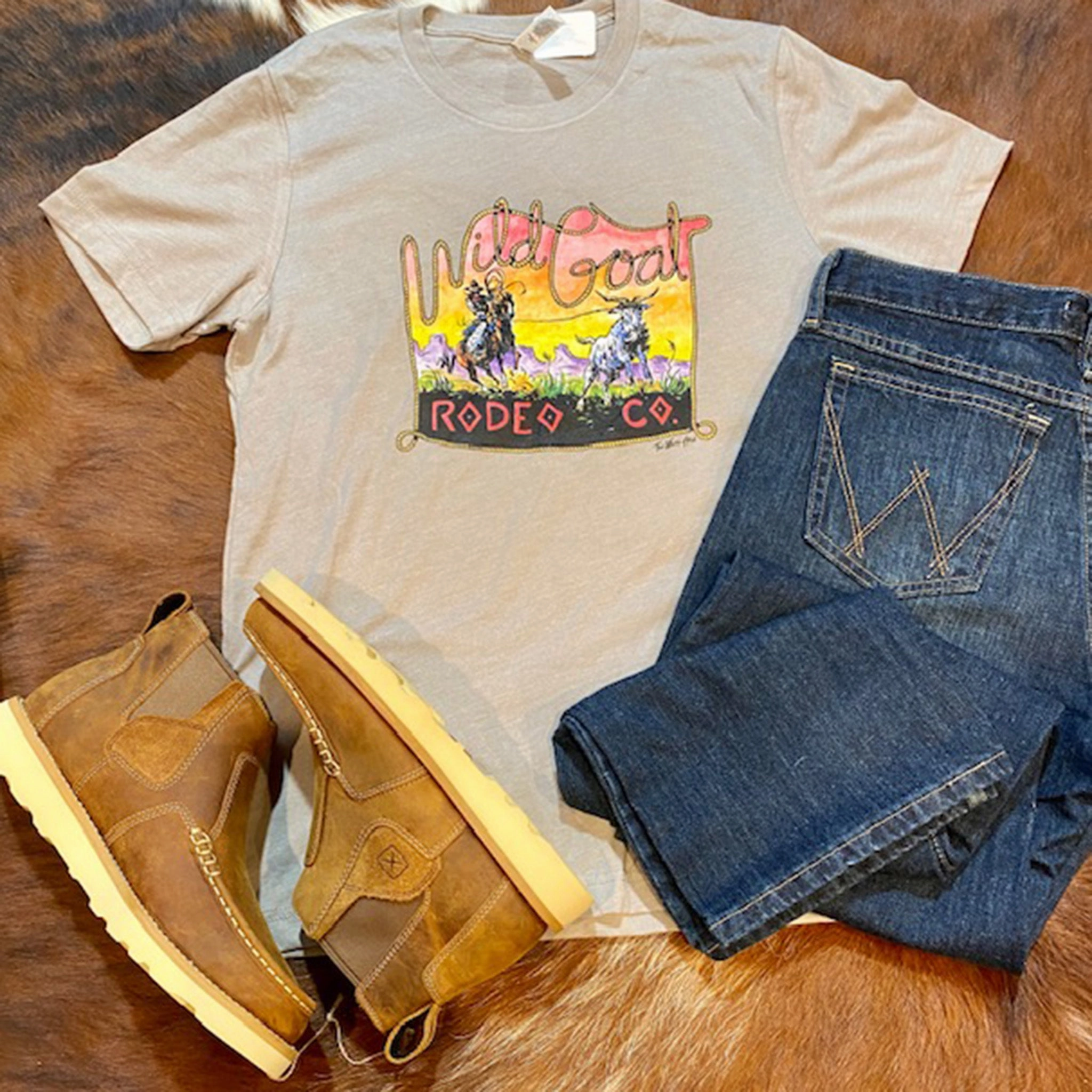 Wild Goat Rodeo Co Tee Go-To Look
