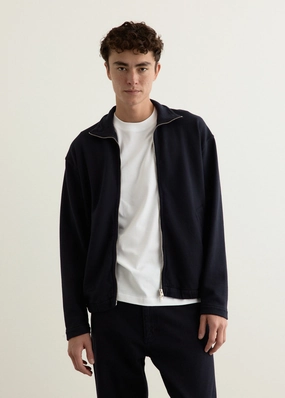 Temperature Regulating Tech Compressed Packing Design Bjorn Relaxed Organic Loopback Track Jacket