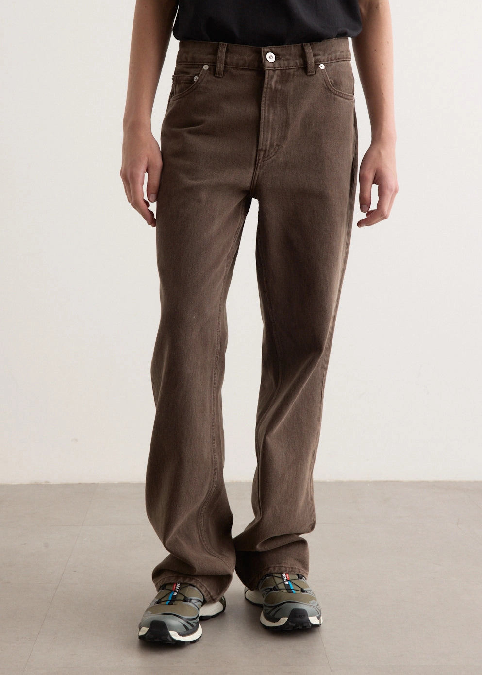 Stylish Waistband 70s Cut Jeans