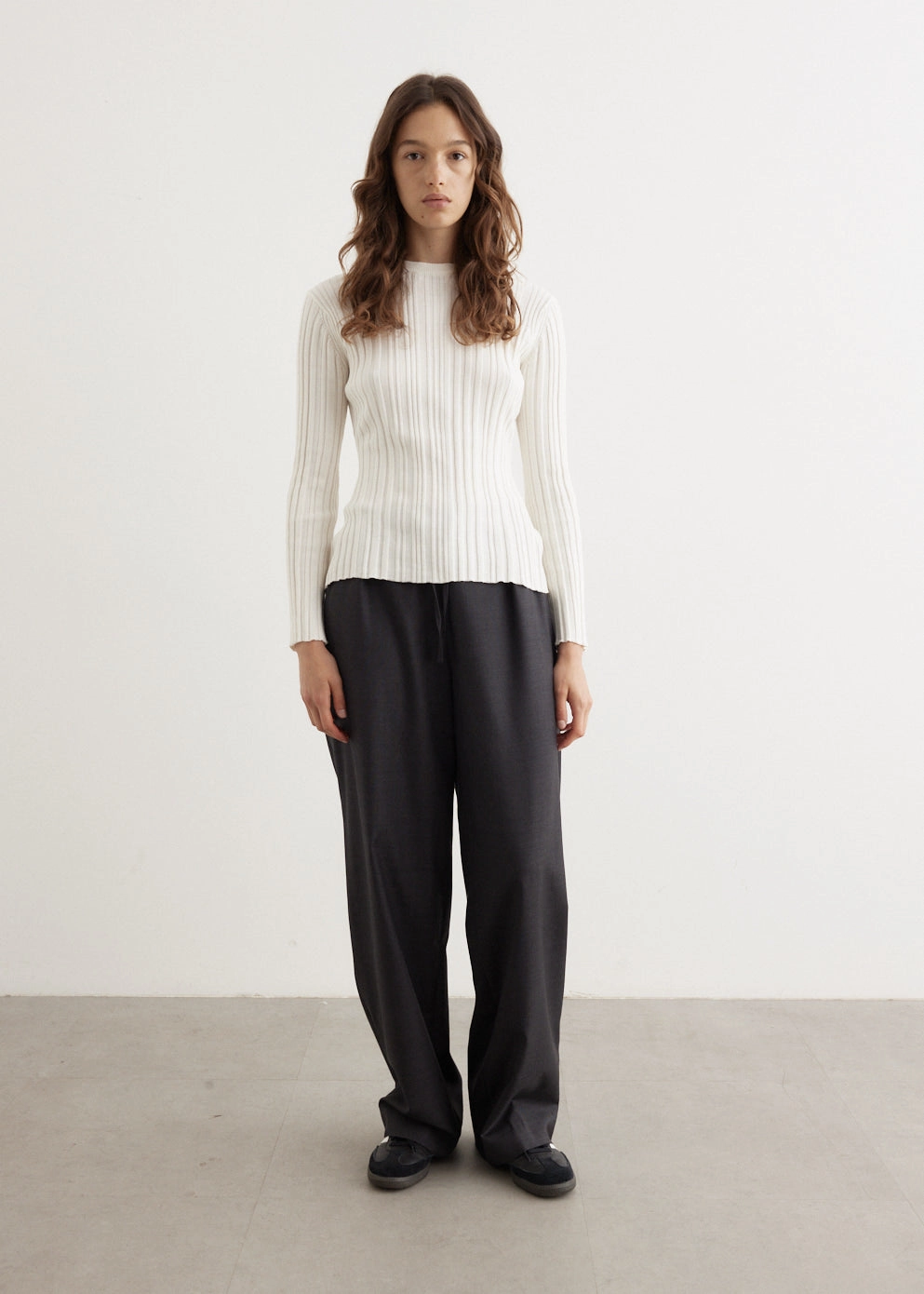 Elastic Waistband Pants Loose Design