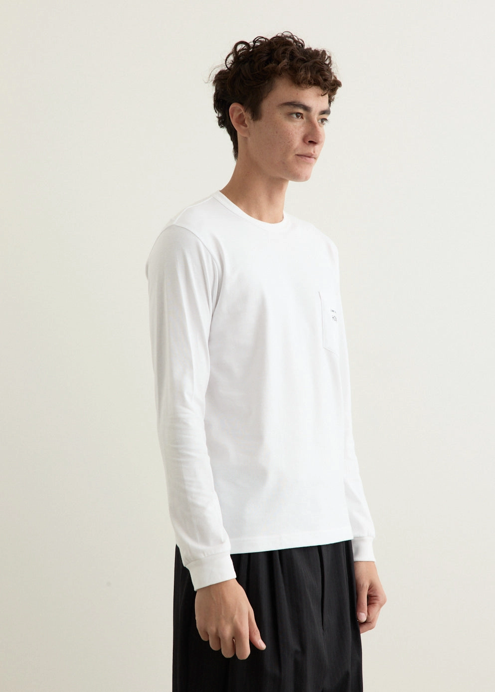 Travel Friendly Stretch Comfort Garment Print Long-Sleeve T-Shirt